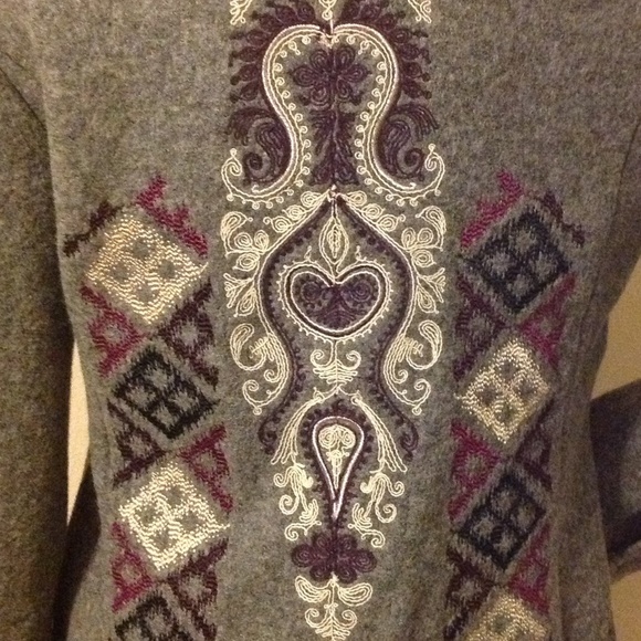 New Odd Molly Uptown Girl Embroidered Gray Blazer Size 1 (Small) LAST ONE! - Picture 10 of 12